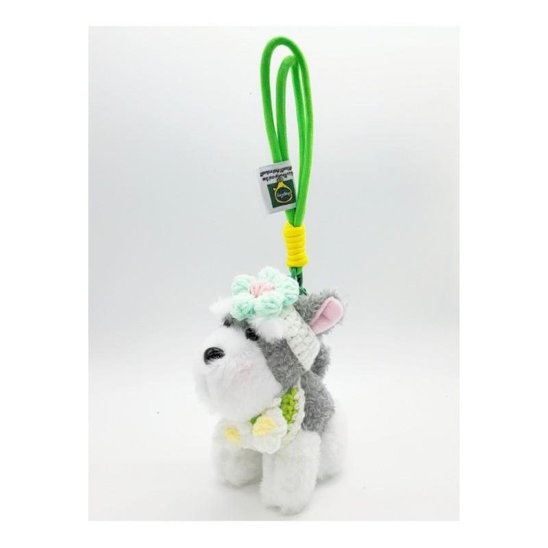 Snow Terrier Plush Keyring Bag Decor Cute Animal Pendant For Teen Gift