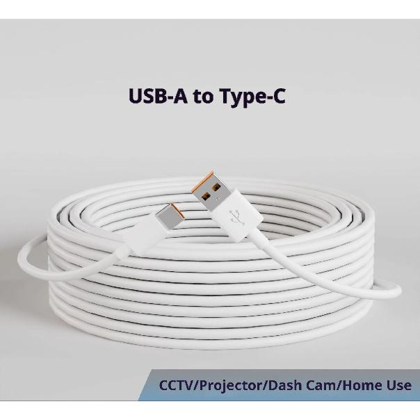 1м-14м сверхдлинный USB Type C кабель для зарядки Android extension monitoring для телефонов Huawei Android камер наблюдения