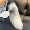 Huge Fluffy Faux Fur Fox Tail Keychain Therian Tail Fox Tail Keychain Fur Pendant Key Chain Keychain Pendant Gift for Women Girl