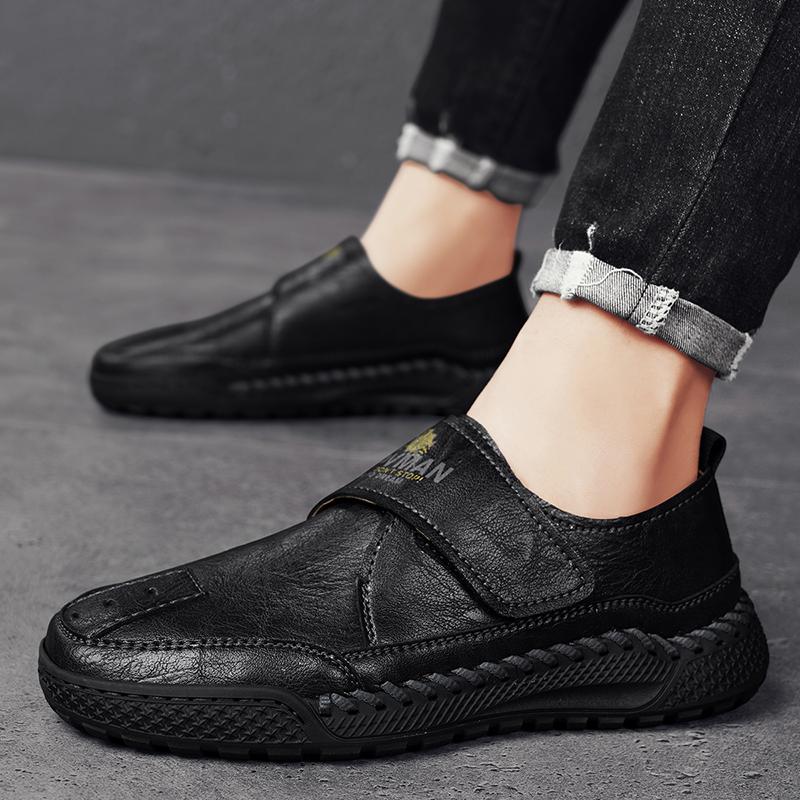 Fashion Luxury Brand Leather Men Casual Shoes Handmade Soft Leather Loafers Breathable Driving Shoes Moccasins Sneakers Big Size 46