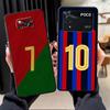 Футбольные Номера 7 10 Чехол для Телефона для Xiaomi Poco F8 M5 X3 X4 X5 X7 Pro C75 C71 F1 F3 C61 M3 M4 M7 Pro C50