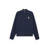 X First Mile Collaboration Letter Logo Moisture-Wicking Long Sleeve Jacket Men Jackets Navy-Blue 525008-14