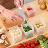 Plastic Onion Ginger Garlic Storage Box Refrigerator Drain Fresh-keeping Box Fruit Vegetable Drain Basket Kitchen Organizer