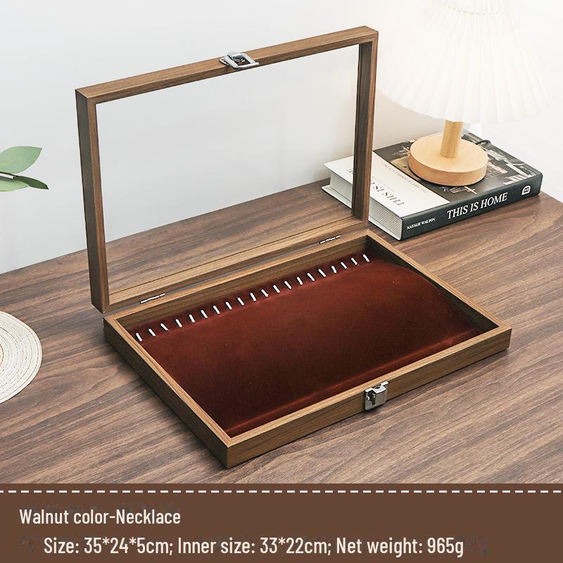 Роскошная бархатная шкатулка для демонстрации ювелирных изделий: ожерелий, браслетов и цепочек