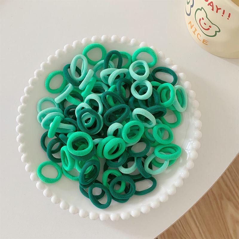 Baby Girl Children Headbands Colorful Elastic Hair Bands Nylon Scrunchie Hair Rope 100pcs Hair Accessories