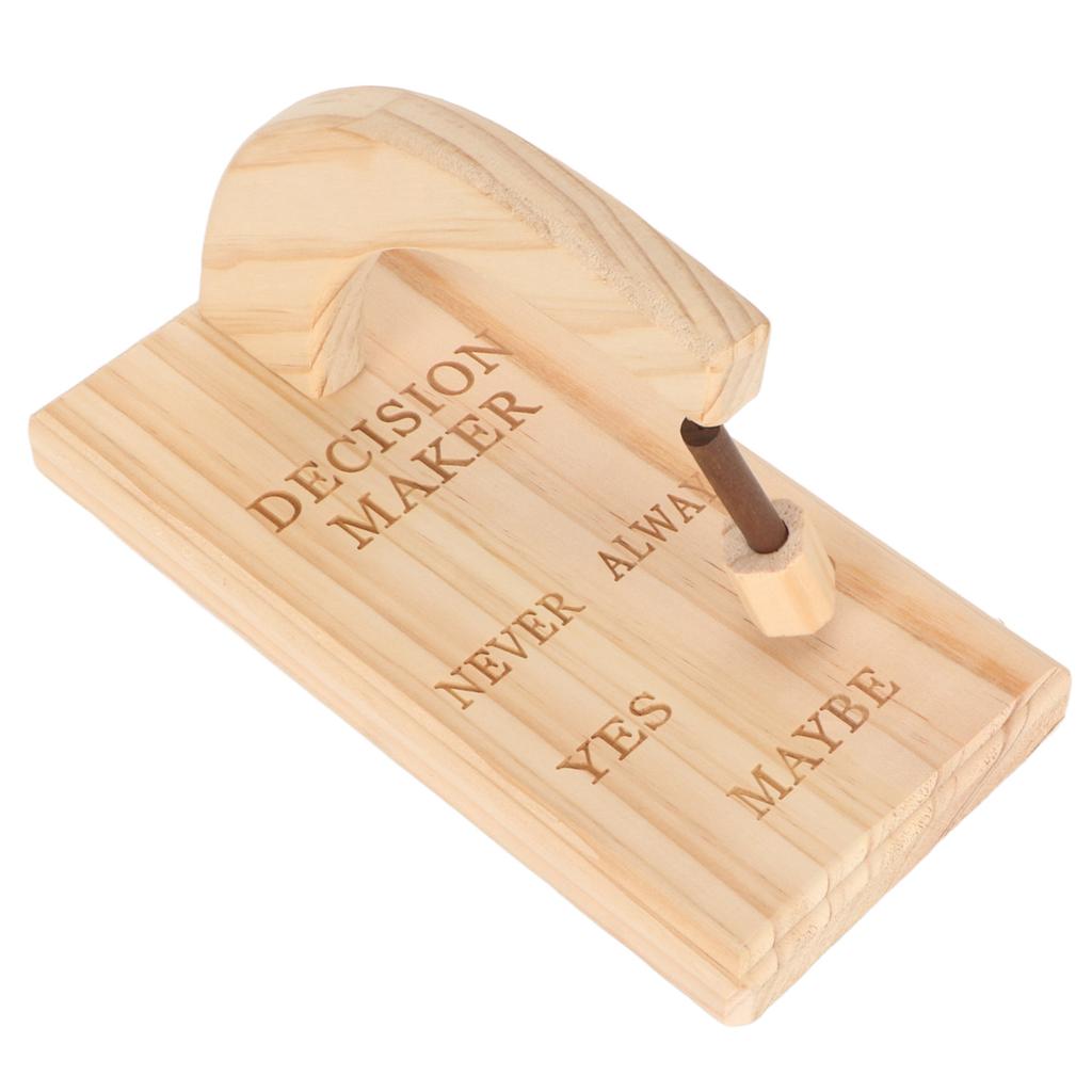 Wooden Magnetic Decision Maker Innovative Oscillating Magnetic Selector Swing To Find Answer for Indecisive Person