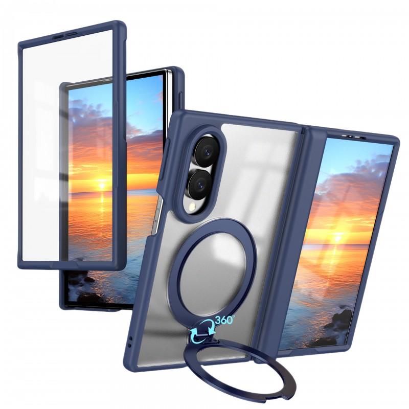 Magnetic 360 Rotating Kickstand Case Galaxy Z Fold 8 Ultra / 7 PC Hard Shell With Center Hinge