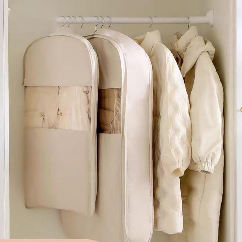 Visible Compression Hanging Bag for down Jacket Dust Cover Clothes Storage Hanging Bag Wardrobe Organizer Clothes Storage Bag