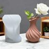 Elegant Vase Silicone Mold Twisted Shape Flower Pots Casting Tool Crafting Supplies Suitable for Resin Art Craft