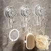 1/2/3/4Pcs Transparent Suction Cup Hooks Strong Load-bearing Easy To Install Removable Heavy Duty Vacuum Suction Cups with Hooks