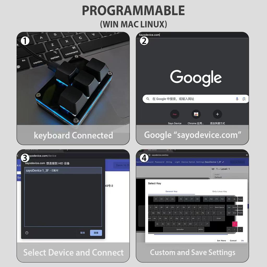 BTXETUEL Мини-клавиатура WASD Клавиши со стрелками Клавиатура Keycap Одноручная механическая игровая клавиатура Программируемая настраиваемая клавиатура для работы и игр 1 стрелка