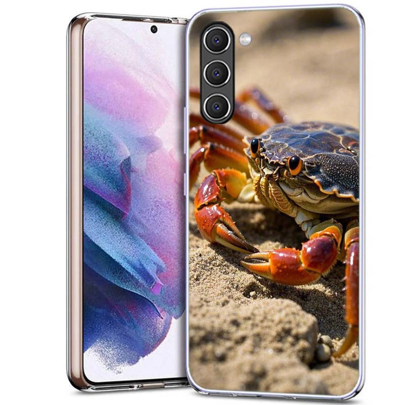 Unique Animal Crab Phone Case for Samsung A54 A14 A24 A34 A17 A37 A57 A55 A35 A25 A15 A13 A23 A33 A53 A07 A05S A04S A03 A73 Gala