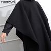 Мужской плащ с капюшоном INCERUN