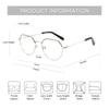 ZENOTTIC Fashion Sweethearts Прогрессивные очки по рецепту Металлические шестигранные оптические очки Фотохромные очки для близорукости