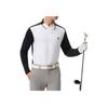 Fila Серия Golf SS25 Влагоотводящая Дышащая Удобная Футболка-поло с длинным рукавом Мужские топы Глубокий черный A11M515202F-BK