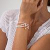 Ingemark 3Pcs/Set Boho Y2K Elastic Imitation Pearls Chain Bracelets for Women 2025 Trend Starfish Bangles Summer Couple Jewelry