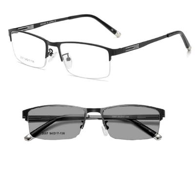 Очки с легким затемнением Компьютерные очки для бизнеса Дизайн, который меняется с работы за ПК на солнцезащитные очки при воздействии УФ-лучей Создают денди БРЕНД [REONAS] [Синий]