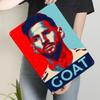 Messi GOAT Poster Tinplate Signs Sport Poster Outdoor Decorations Custom Metal Sign for Wall Art Decoration Bar Vintage Decor