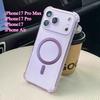 Чехол-подушка безопасности с магнитной беспроводной зарядкой для iPhone 17 Pro Max iphoneAir Magsafe Противоударный Полупрозрачный Мягкий Силиконовый Чехол-Бампер