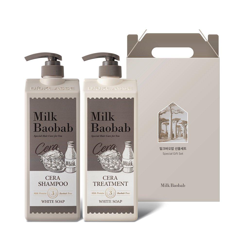 Milk Baobab Sera Hair 2 типа Белое мыло 1200 мл Подарочный набор