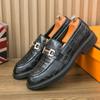 Platform Loafers Men Leather Shoes Outdoor Fashion Breathable Slip-On Loafer Shoe Mens Casual Shoes Handmade Men's Dress Shoes