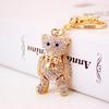 Coolxi Jewelry Little Bear Cartoon Keychain Women's Bag Accessory, Metal Pendant Keyring
