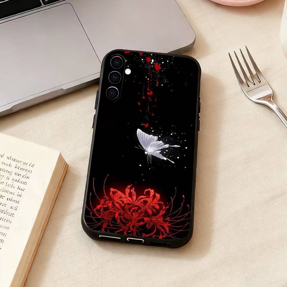 Гуль R-Красная Паукообразная Лилия Токио-о Чехол для Телефона Для Samsung Galaxy A73,A72,A71,A70,A53,A52,A51,Другие Мягкий Черный Чехол
