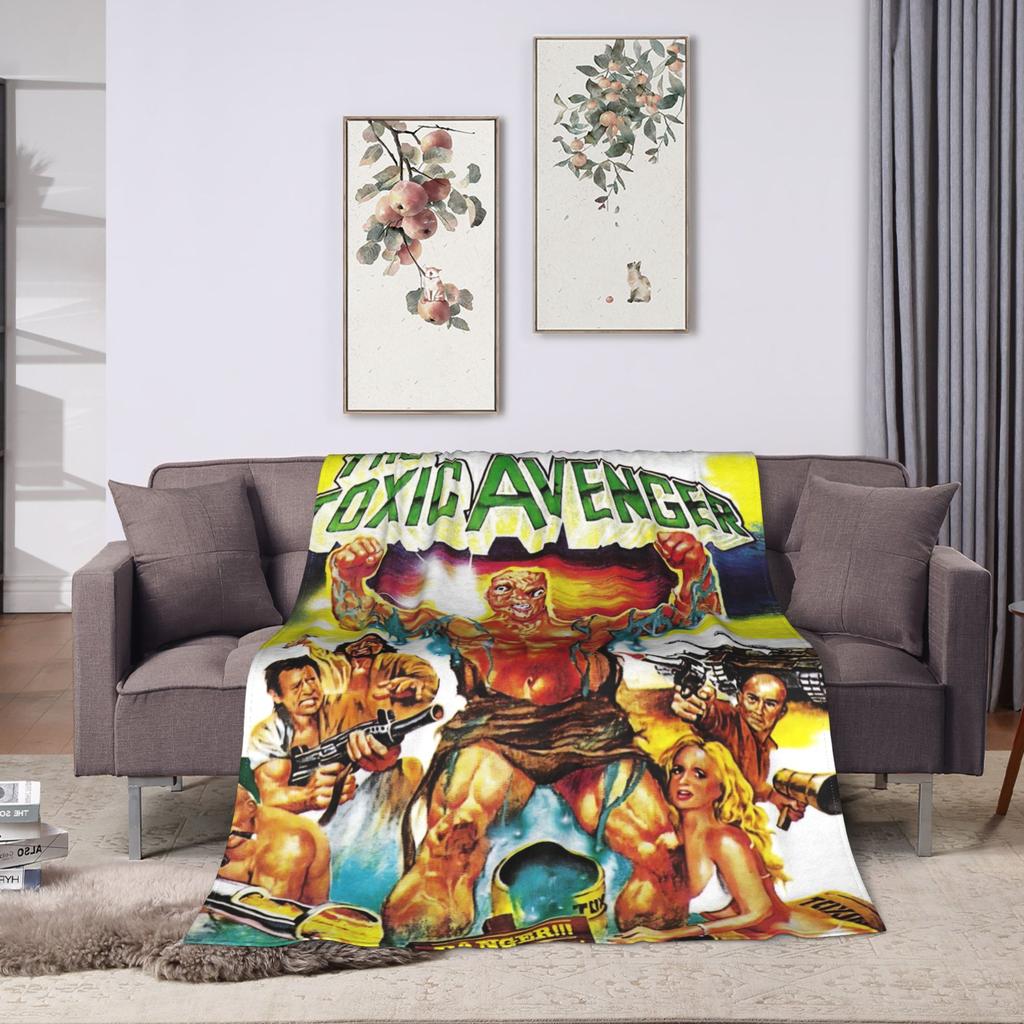 Toxic Avenger Blanket Quality Warm Soft Throw Blanket Winter Girls Boys Couch Bed Comfortable Bedspread