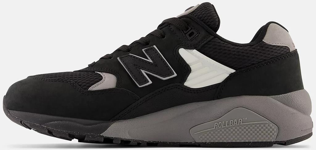 Кроссовки New Balance 580 (MT580MDB) черный/темно-серый/серебристый металлик