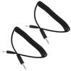 2pcs 3.5mm to Male Flash C1 Sync Cable 3.5mmC1 Flash Trigger Coiled Cable for EOS 70D Camera
