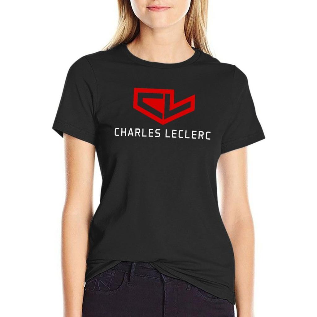 F1 - Charles Leclerc Cl T-Shirt Female Clothing Animal Print Shirt For Girls Vintage Clothes Designer Clothes Women Luxury