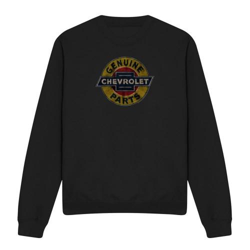 Chevrolet Unisex Adult Genuine Parts Distressed Sweatshirt