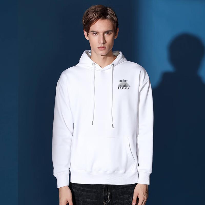 ROMON Unisex Plush Lined Custom Hoodie LMSD9922