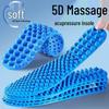 5D массажные стельки для обуви для мужчин и женщин: Супер Мягкие, Акупрессурные, Профилактика Боли, Удобные для Долгого Стояния, Летнее Облегчение, Уникальная Амортизация
