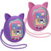 2 шт. Силиконовый чехол Winceed для Tamagotchi Uni, Защитная обложка для Tamagotchi Uni, Защитная наклейка с ремешком для руки (Розовый+Фиолетовый)