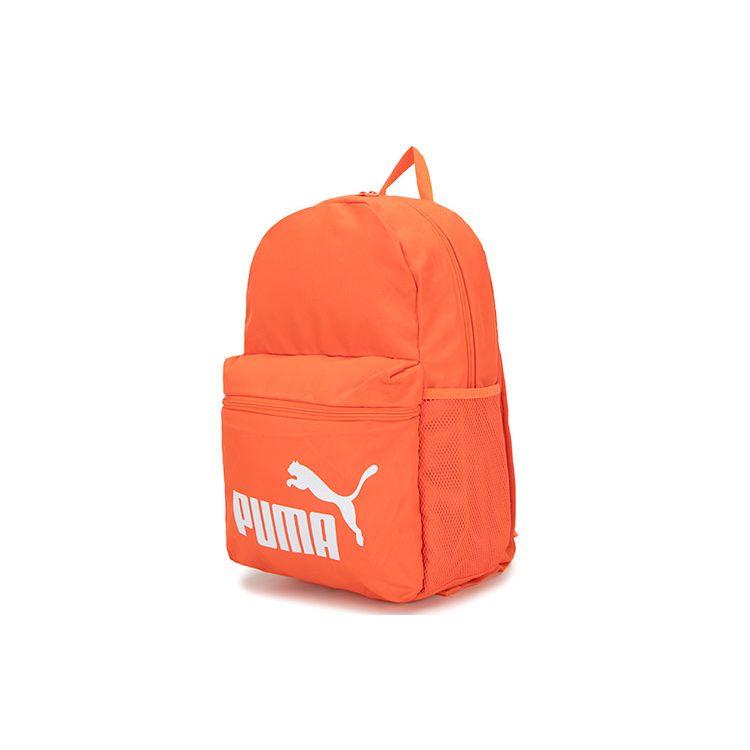 Puma School Sports Casual Fabric Backpack Unisex Backpack Orange 079943-07
