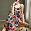 Лето 2025 женский взрывной возраст снижение летний принт бретели без рукавов внутри и снаружи жилет платье 3D трехмерная печать юбка