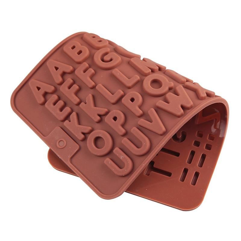 1 шт. Английские буквы и цифры Силиконовые формы для шоколада Буквы Печенье Конфеты Торты Украшения Наружная посуда