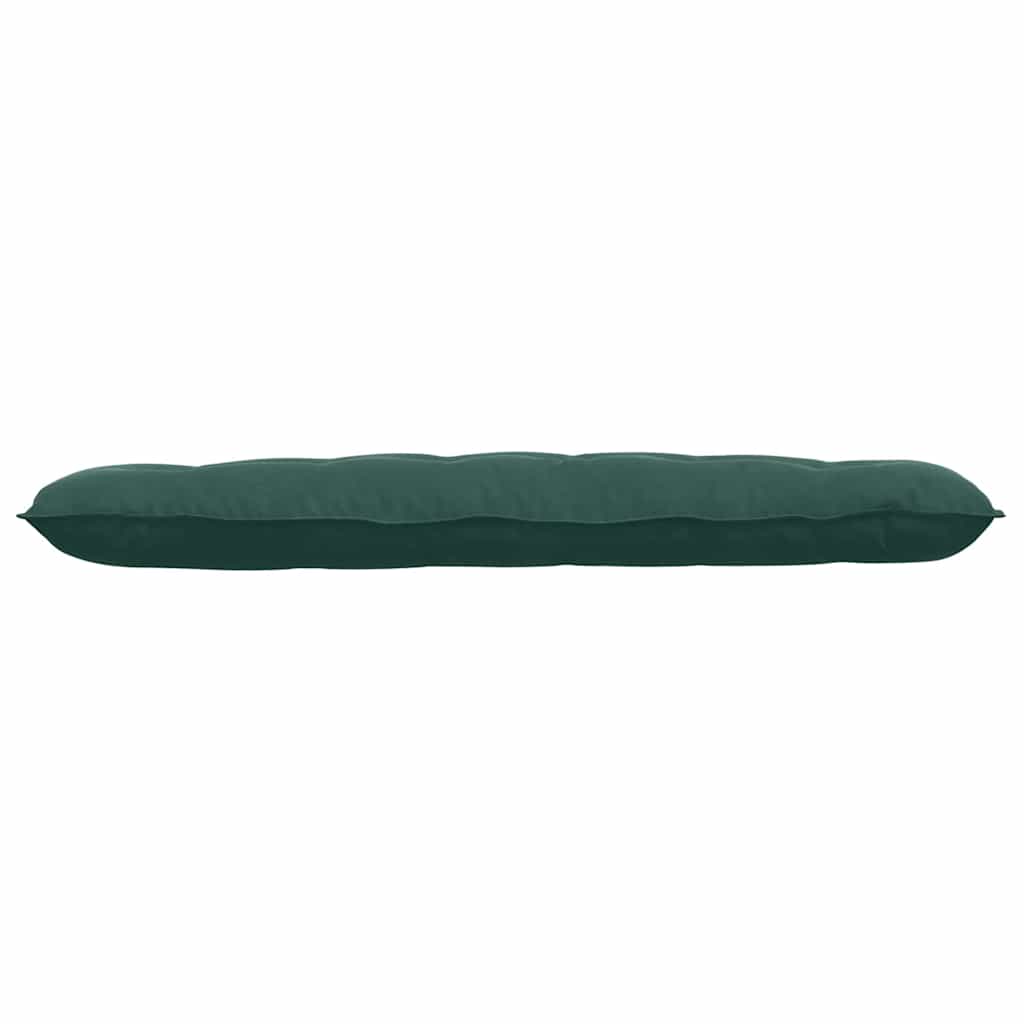Back Cushion Dark Green 160 x 50 cm Cord Fabric