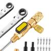 Valve Core Remover Installer Tool,Air Conditioning Repair Tools with Hex Bit Adapters SAE 1/4 and