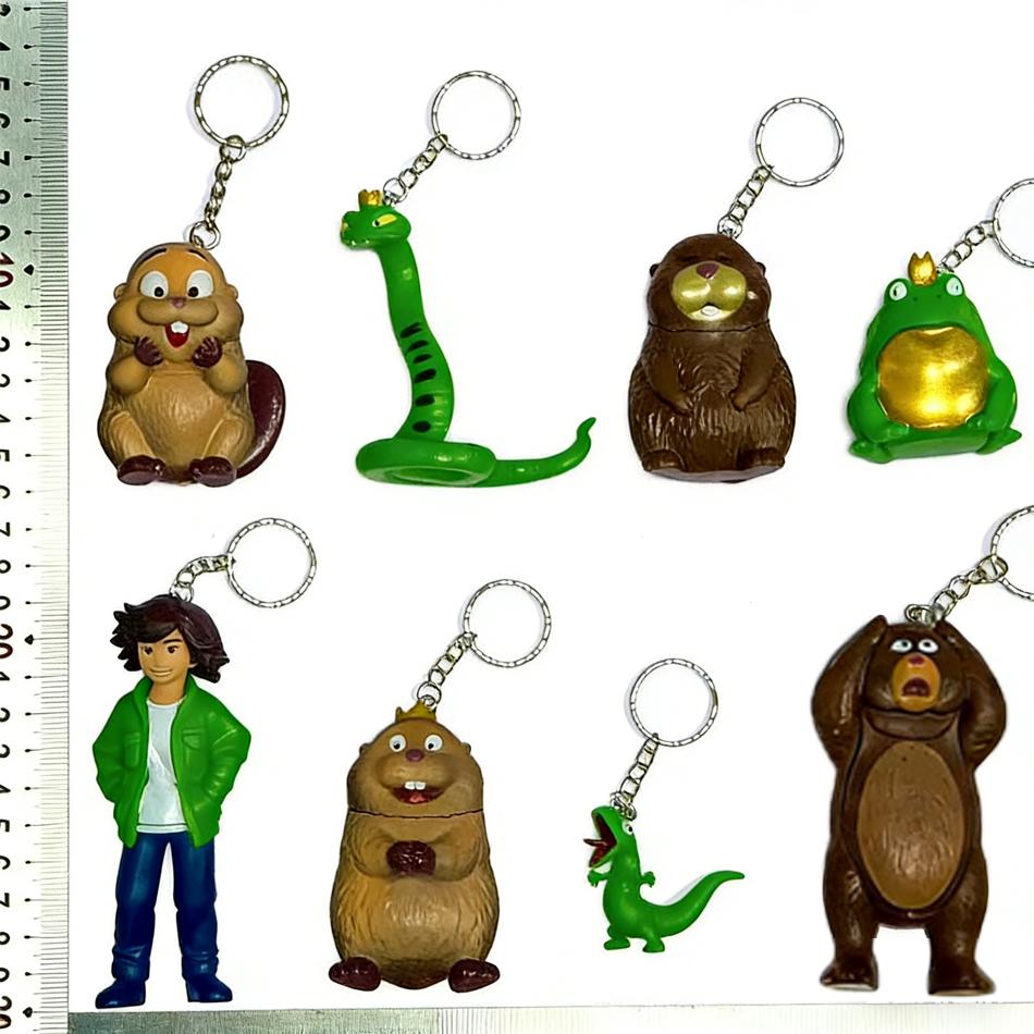 8Pcs Hoppers Beaver Transformation Plan Series Action Figures Collectible Ornament Home Decor Toy for Fans