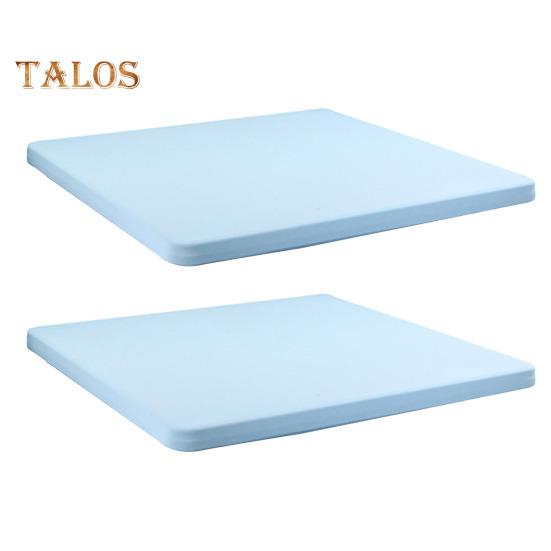 2 шт. эластичная скатерть на подгонку 34x34 дюйма квадратная скатерть с эластичным краем однотонная скатерть для кухни обеденной зоны пикника патио на открытом воздухе