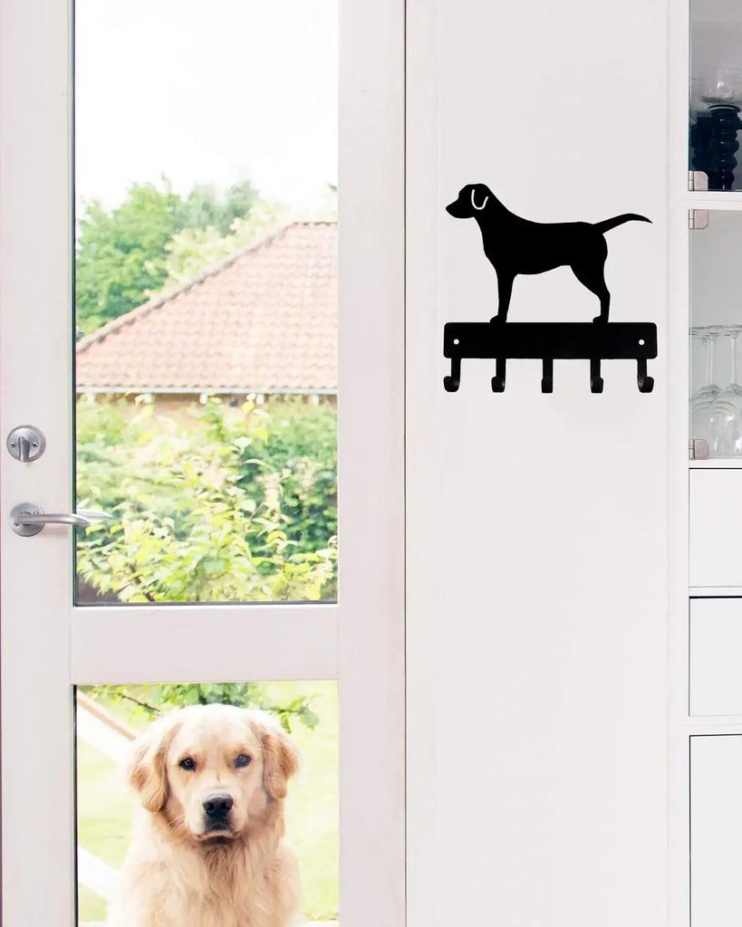 1pc Labrador Retriever Dog Key Hooks & Keychain Holder - 9 Inch/6 Inch Metal Wall Art for Iron Crafts Wall Hanging