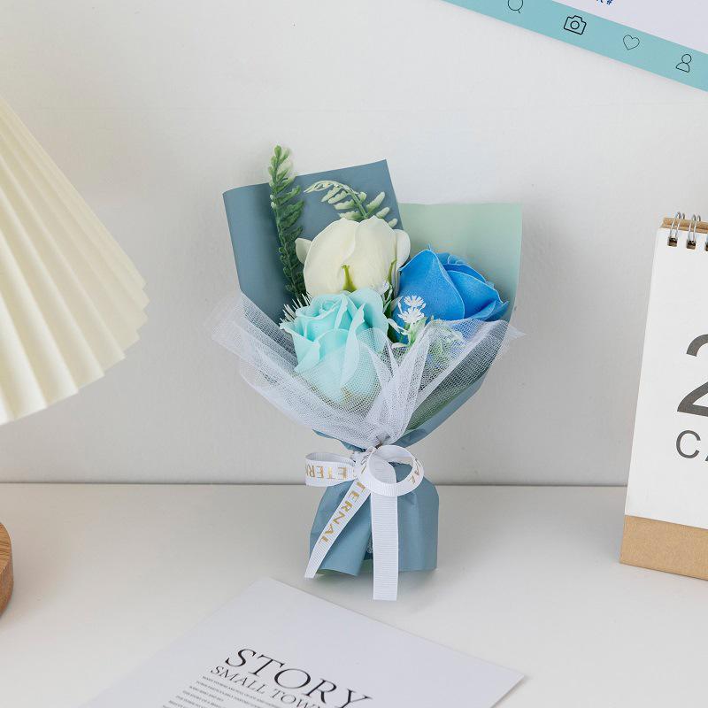 1 шт., маленькие букеты на день святого Валентина, букет роз, навсегда цветы, подарки на выпускной сезон, подарки на день рождения