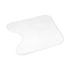 Tapis Contour De WC - Vitamine - Blanc - 45 X 45 Cm - 100% Microfibre - Lavable En Machine