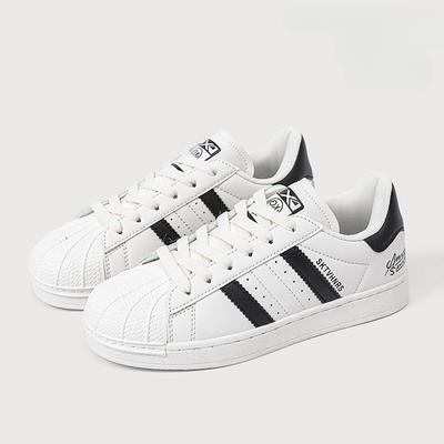 Туфли-ракушки с разрезами на носке, белые, женские, осенние, низкие, плоские, для скейтбординга, спортивная, универсальная, повседневная обувь для женщин