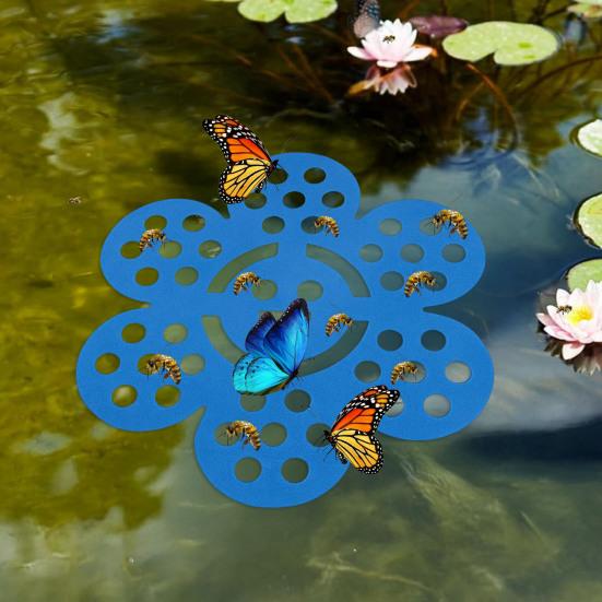 Floating Bee Drinking Station EVA Foam Bee Insect Butterfly Waterer Flower Shape Bee Bath for Outdoor Garden Balcony Backyard Patio Decor