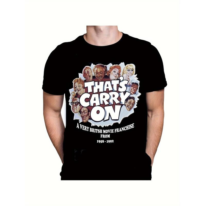 This Is a Carry on British Comedy T-Shirt Available in Sizes S-5XL, Featuring The Iconic Logo And Cast from The Carry on Films, Celebrating 60 Years
