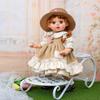 Кловерэй 45 см Милая кукла-реборн с косичками, сменяемая кукла в деревенском ретро-стиле, виниловая кукла, подарок на день рождения, одежда 18 дюймов, игрушка,
