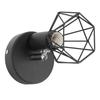 Adjustable Lamp Holder Industrial Black E14 Wall Mounted Light Bulb Holder for Bedside Reading
